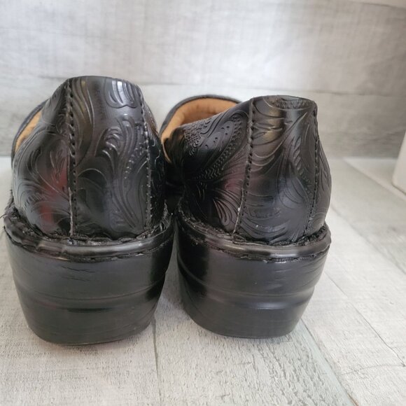 G.H. Bass & Co. Womens 9M Black Embossed Paisley Sheena Slip-On Loafers - Picture 5 of 6